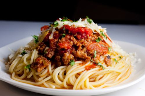 Delicious Spaghetti with Meat Sauce