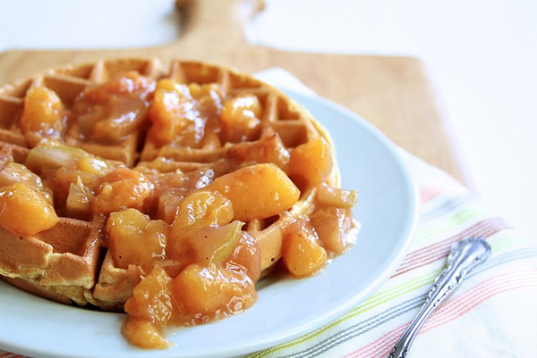 Peaches on Waffle Topping