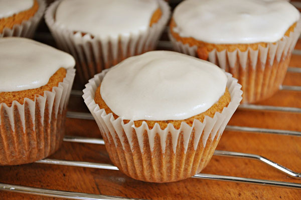 Pumpkin Spice Cupcakes with Icing