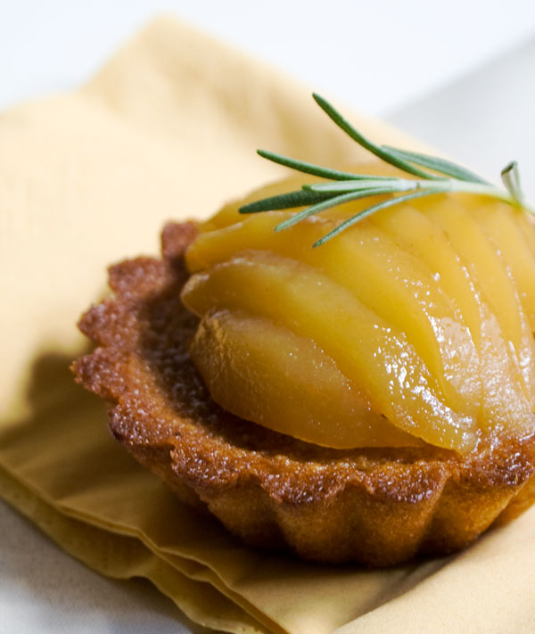 Rosemary Scented Pears Almond Financiers
