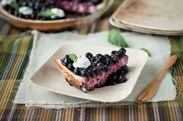 Cream Cheese Pie with Blueberry