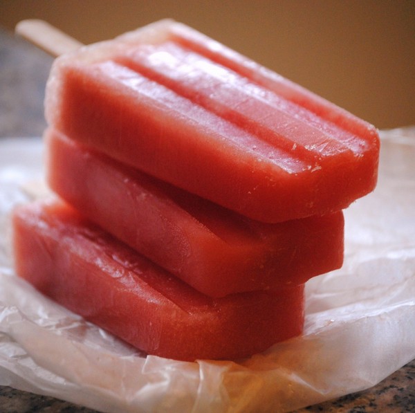 Red Pink Watermelon Pops Ice Cream