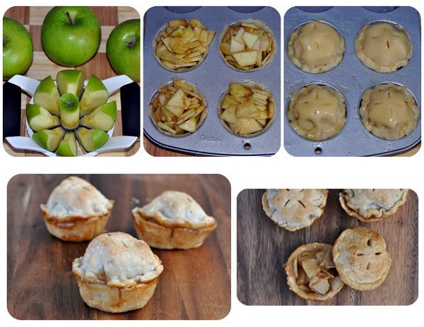 Delicious Baked Mini Apple Pies in Muffin Size