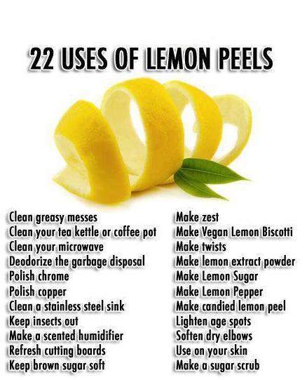 Lemon Peels- 22 Ways of Using Them