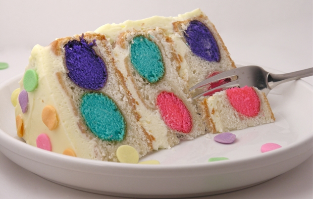 Colorful Polka Dot Cake Recipe