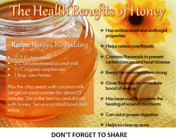 Health Benefits provided by Honey Chia Pudding