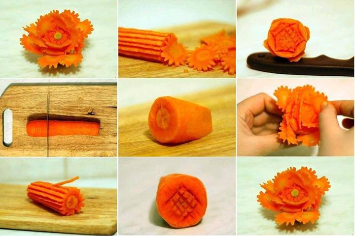 Do It Yourself Carrot Flowers