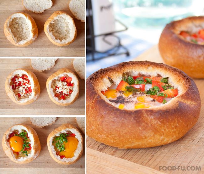 Easy to Make Breakfast Bread Bowls