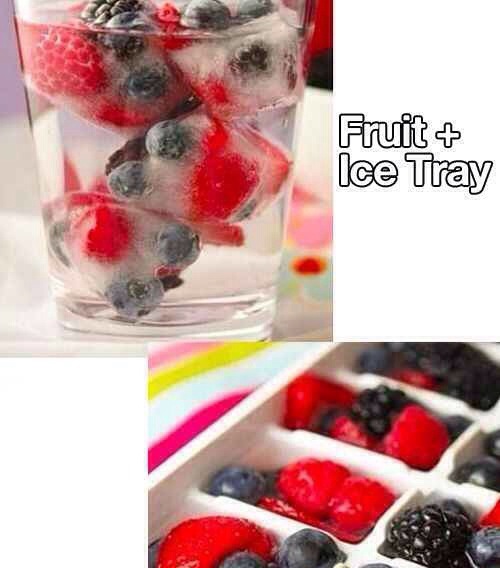 Make Frozen Iced Cube with Fruits