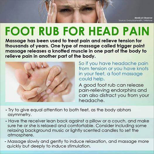 Foot Rub to Cure Head Pain