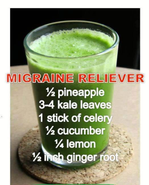 Natural Migraine Reliever Juice