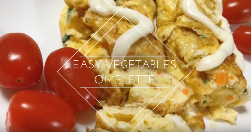 Instant Homemade Easy Vegetables Omelette