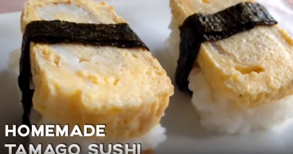 Homemade Japanese Omelet sushi Tamago