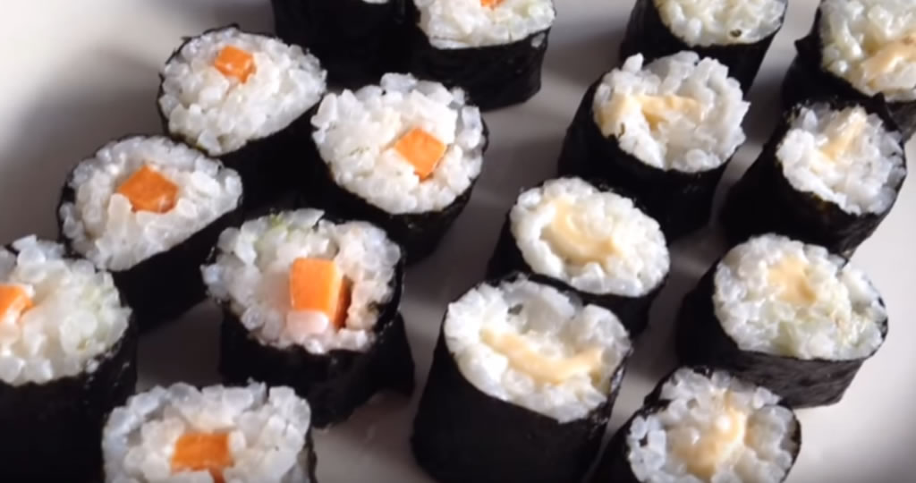 Homemade Maki Sushi and Mini Maki